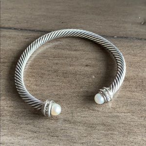Cable pearl bracelet